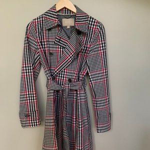 Banana Republic Plaid Trench Size S